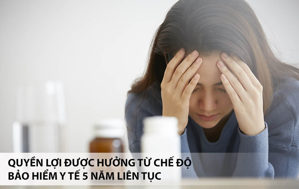 Đóng bhyt bị gián đoạn không quá 3 tháng vẫn được tính 5 năm liên tục